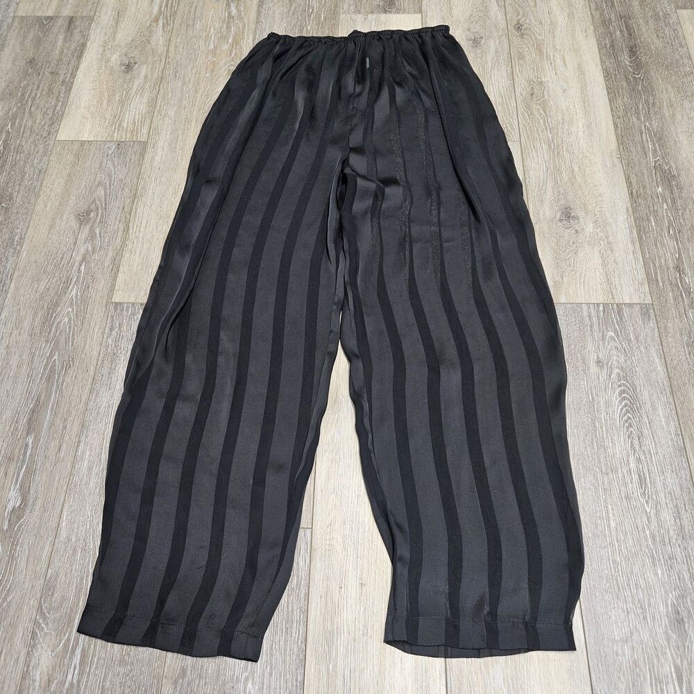 Sheer Striped Swim Beach Cover Up Pants Woman’s Onesize Resortwear Vacation
